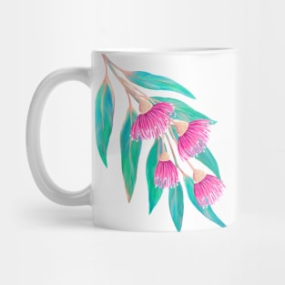 Eucalyptus with Pink Flowers Mug